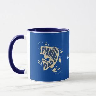 Best Fishing Dad with editable name Mug