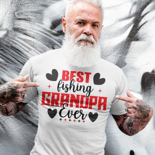 Best Fishing Grandpa Ever Father Day Fishing Lover T-Shirt