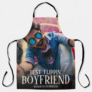 Best 'Flippin' Boyfriend Photo   Name Apron