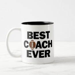 Best Football Coach Ever Sports Two-Tone Coffee Mug