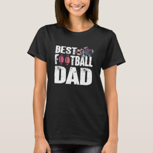 Best Football Dad Dad American Football T-Shirt