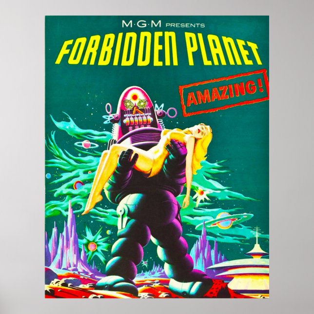 Best Forbidden Planet HD Vintage Poster (Front)