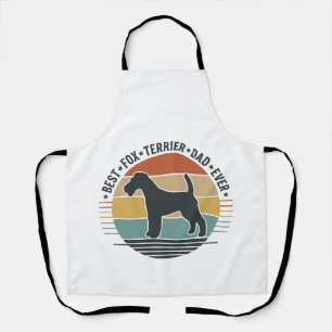 Best Fox Terrier Dad Ever Vintage Dog Shirt_1 Apron