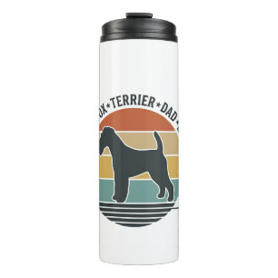 Best Fox Terrier Dad Ever Vintage Dog Shirt_1 Thermal Tumbler