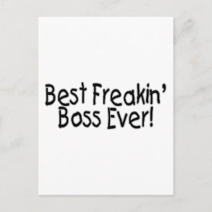 Best Freakin Boss Ever Postcard