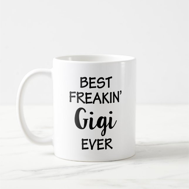 Best Freakin Gigi Coffee Mug Grandma Gift (Left)