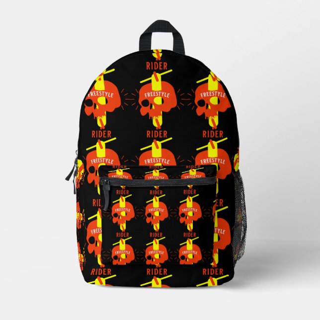 Best Freestyle Pro Scooters Printed Backpack (Front)
