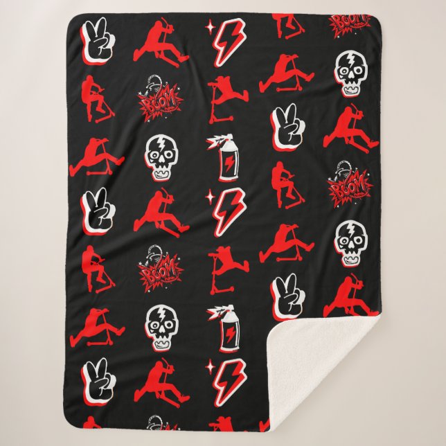 Best Freestyle Pro Scooters Sherpa Blanket (Front)