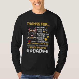 Best French Bulldog Dog Dad Happy Father s Day T-Shirt
