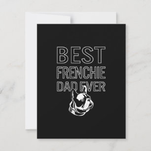 Best Frenchie Dad Ever Daddy French Bulldog Gift Thank You Card