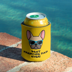 Best Frenchie Dad Father's Day Can Cooler