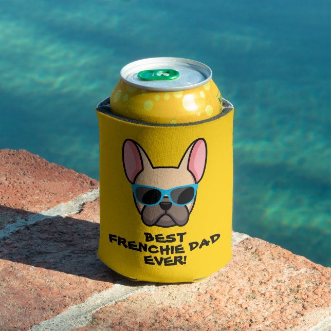 Best Frenchie Dad Father's Day Can Cooler (In Situ Pool)