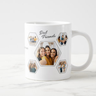 Best Frends Ten‑Photo Custom Names & Year Large Coffee Mug