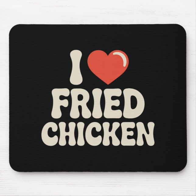 Best Fried Chicken Art For Men Women Kid Fried Chi Mouse Pad (Front)