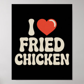 Best Fried Chicken Art For Men Women Kid Fried Chi Poster