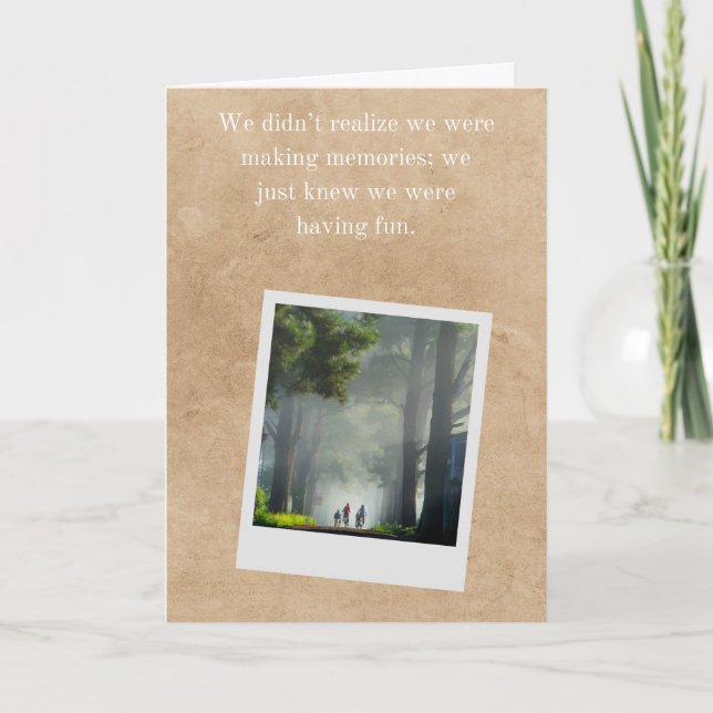 Best Friend Adventure Card Boys Biking Friendship (Front)