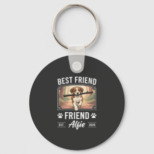 Best Friend Alfie Dog Lover Key Ring