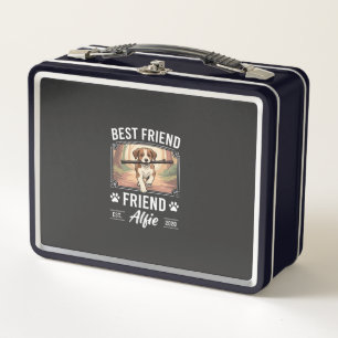 Best Friend Alfie Dog Lover Metal Lunch Box
