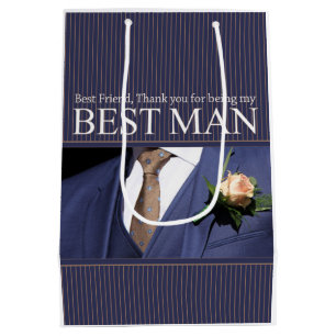 best friend best man thank you medium gift bag