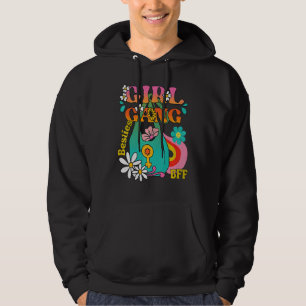 Best Friend Besties Boho Hippie Groovy 70s Bff Ret Hoodie