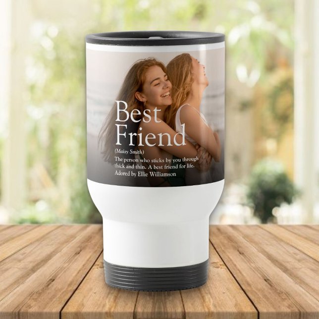 Best Friend BFF Definition Photo Travel Mug (Best Friend BFF Definition Photo Travel Mug)