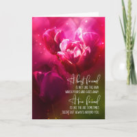 Best Friend Birthday Bright Pink Tulips Tender