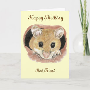 Best Friend Birthday Mouse Greeting Card