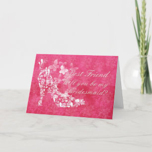Best Friend Bridesmaid, will you be my Bridesmaid Invitation