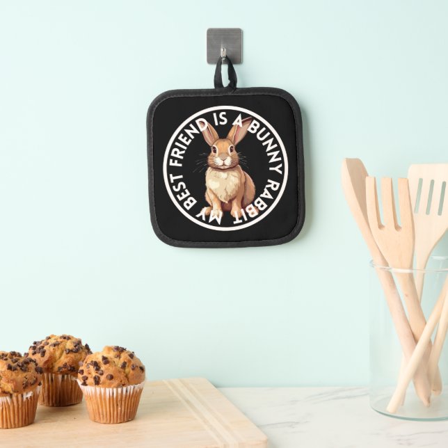 Best Friend Bunny Rabbit Pot Holder (Insitu(Hanging))