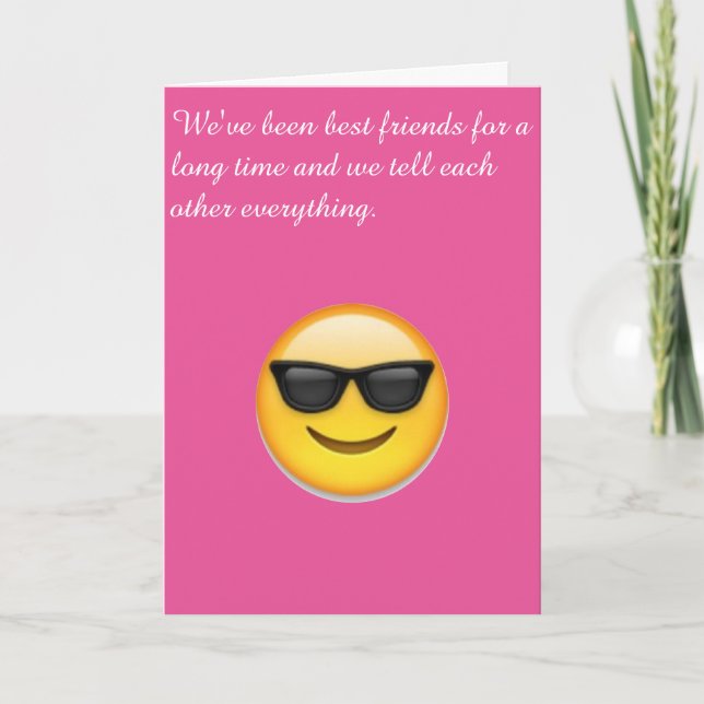 Best friend card (Front)