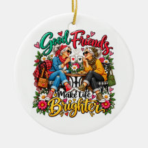 Best Friend Coffee Date Floral Friendship Art