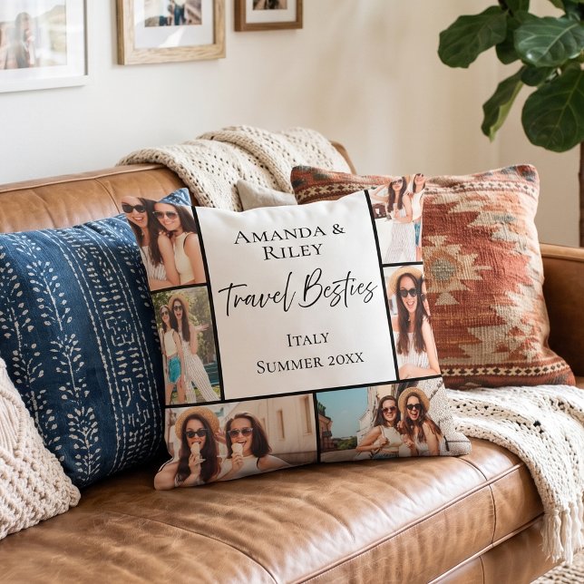 Best Friend Collage Photo Cushion (Creator Uploaded)
