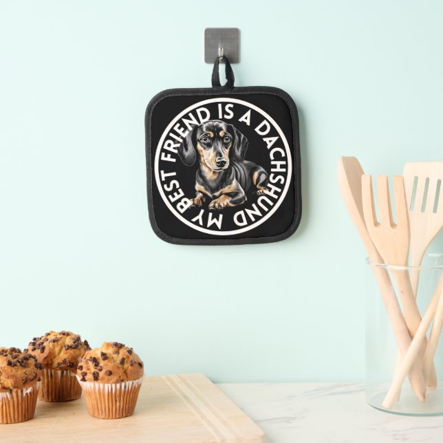 Best Friend Dachshund Pot Holder (Insitu(Hanging))