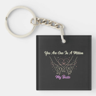 Best Friend Day Shirt: Celestial Hand Pinky Key Ring