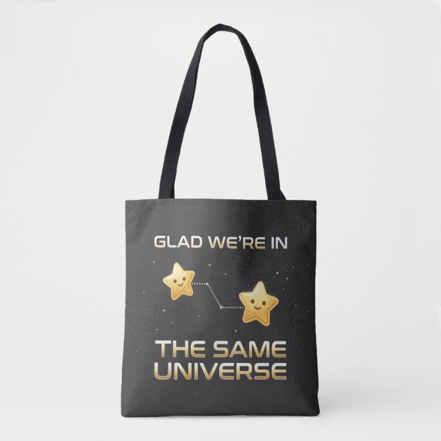 Best Friend Day Shirt: Celestial Same Universe Tee Tote Bag (Front)