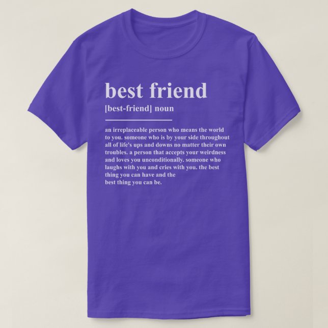 Best Friend Definition T-Shirt (Design Front)