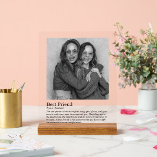 Best Friend dictionary Definition wedding gift Acrylic Sign