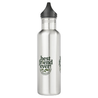 Best Friend Ever! Approved - Text Design 710 Ml Water Bottle