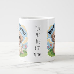 Best Friend Ever Cute Puppy  Large Coffee Mug