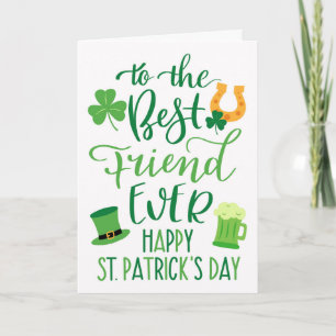 Best Friend Ever for St Patrick's Day Card