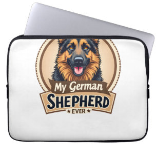 Best Friend Ever My German Shepherd Vintage Dog Lo Laptop Sleeve