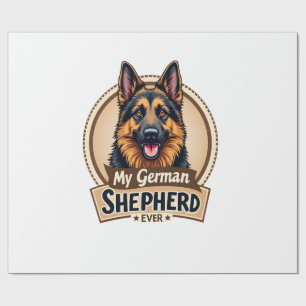 Best Friend Ever My German Shepherd Vintage Dog Lo Wrapping Paper