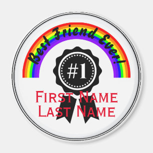 Best Friend Ever Rainbow Magnet  HAMbWG