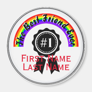 Best Friend Ever Rainbow Magnet  HAMbWG