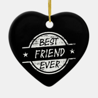 Best Friend Ever White Ceramic Tree Decoration