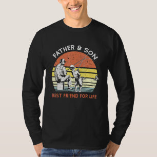 Best Friend For Life Father And Son Fishing Vintag T-Shirt