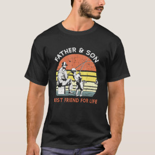 Best Friend For Life Father And Son Fishing Vintag T-Shirt