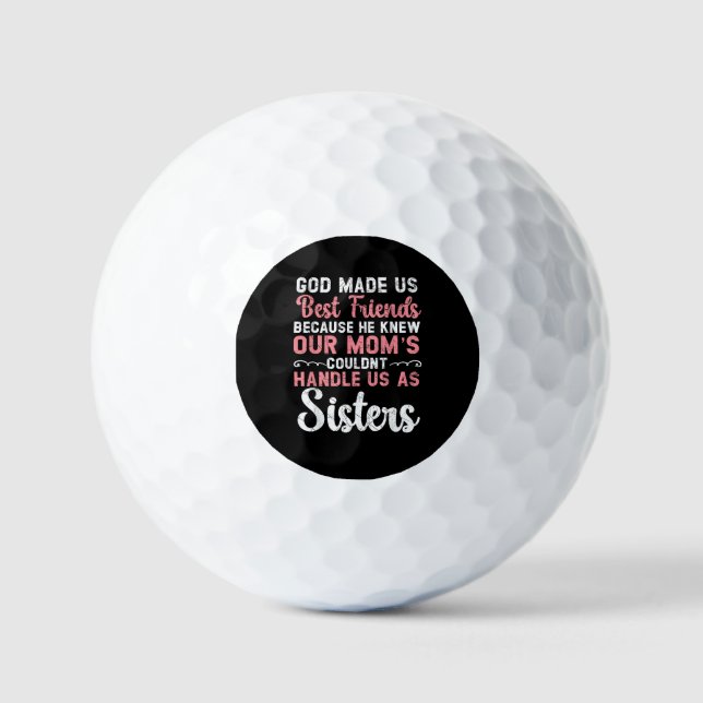 Best Friend Forever Friendship Bestie BFF Squad Golf Balls (Front)