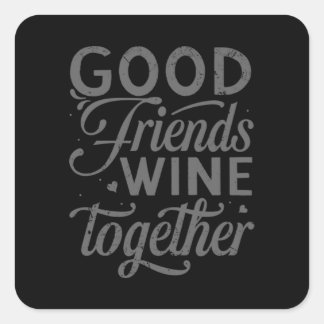 Best Friend Forever Friendship Bestie BFF Squad  Square Sticker