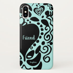 Best Friend   "Friend" Half   Trendy Pattern Case-Mate iPhone Case